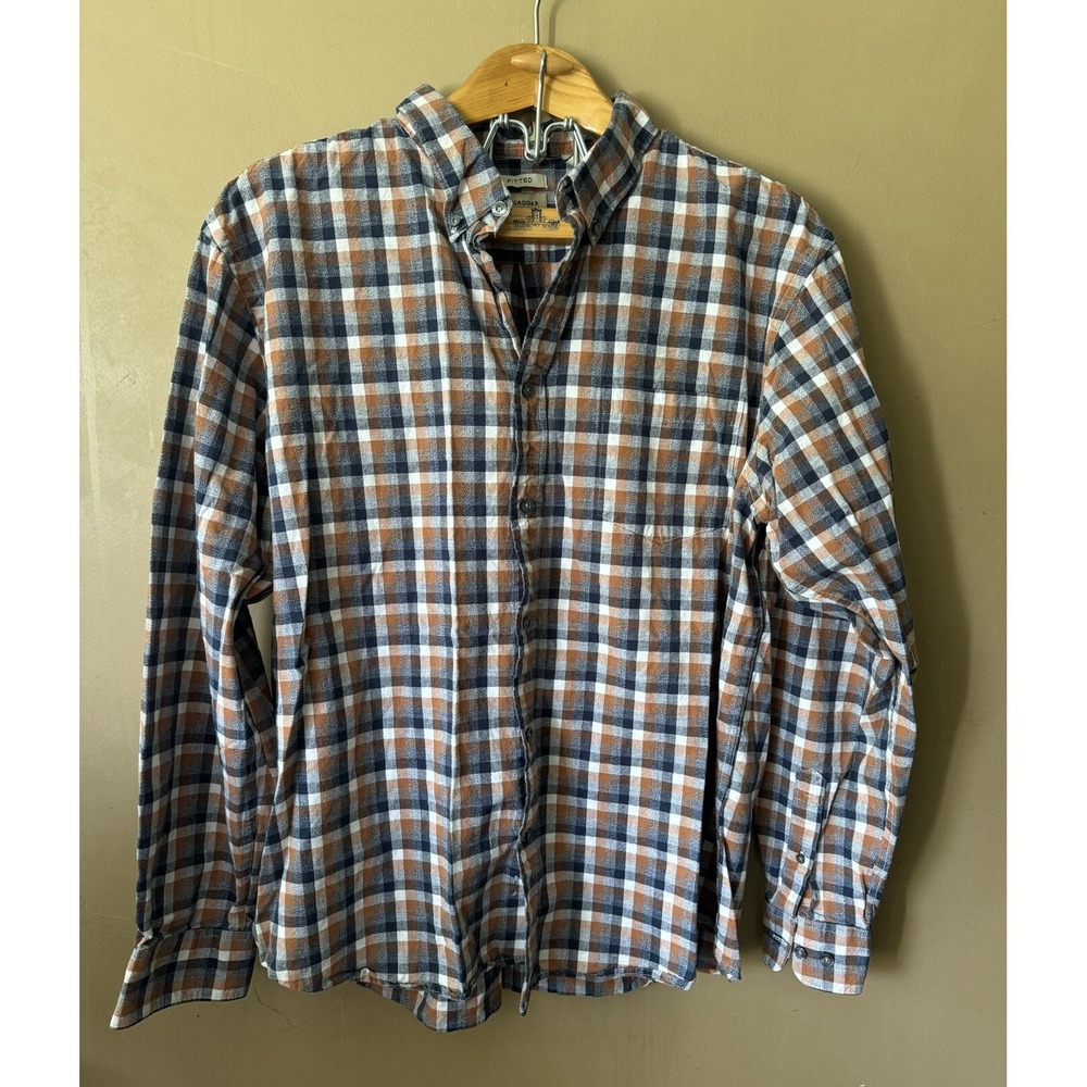 Haggar Clothing Men's Shirt Size XL Multi Color Button Up Long Sleeve